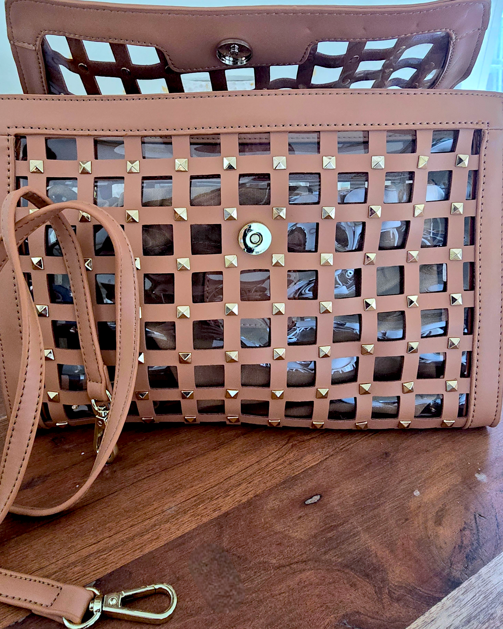 Sac pochette rock-chic