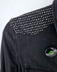 Chemise noire en denim
