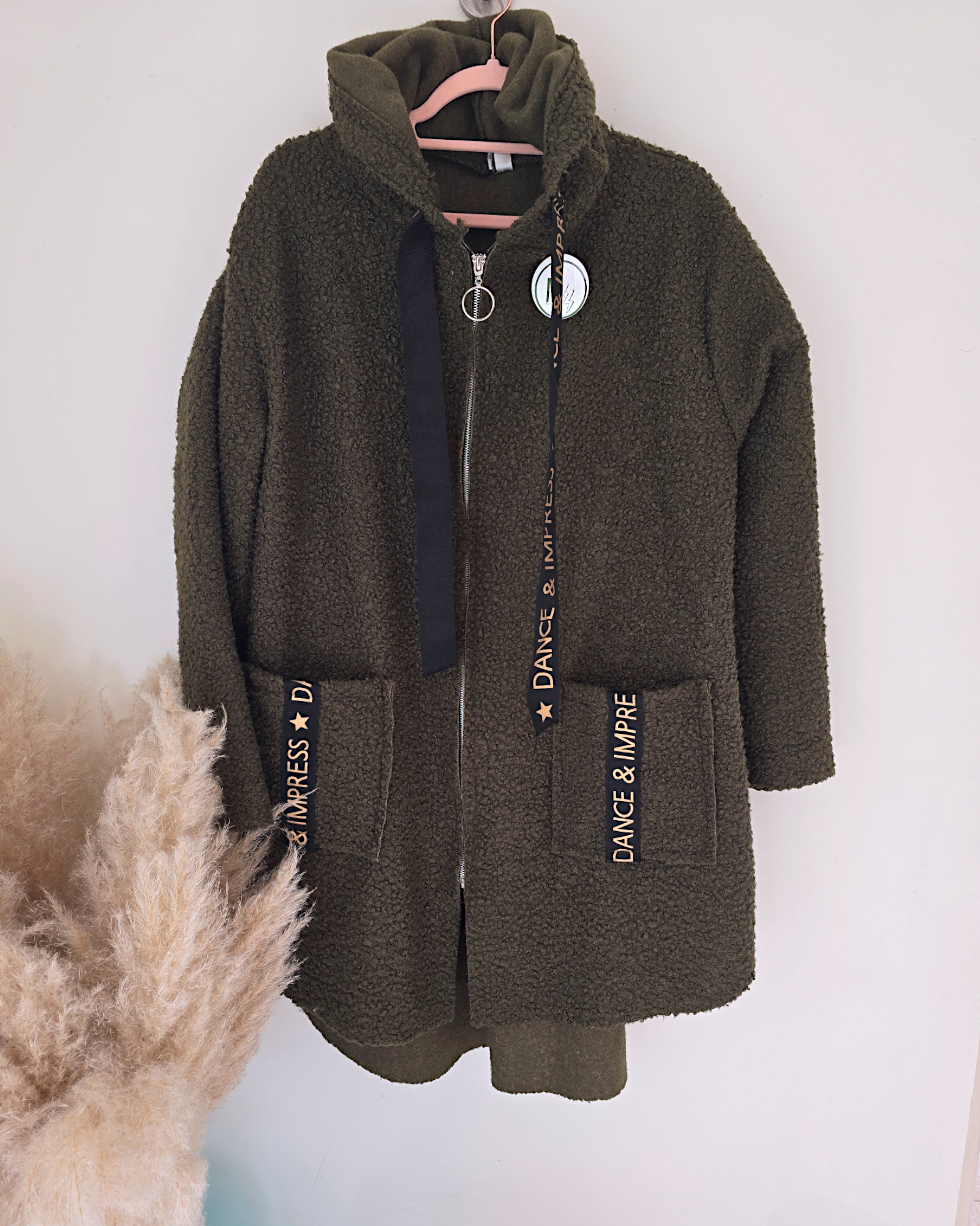 Manteau bouclette mi-saison