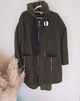 Manteau bouclette mi-saison