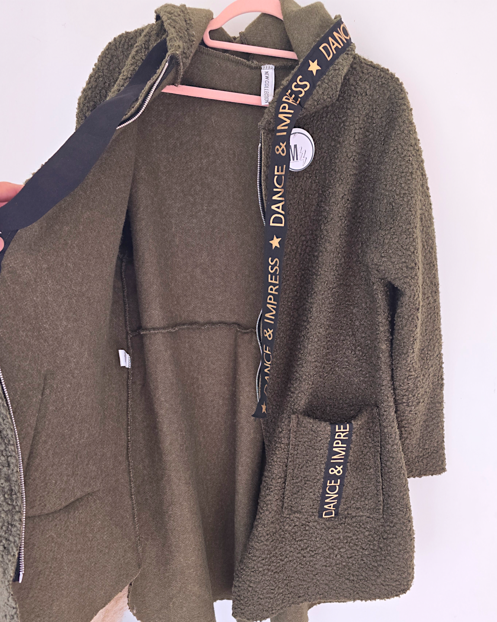 Manteau bouclette mi-saison