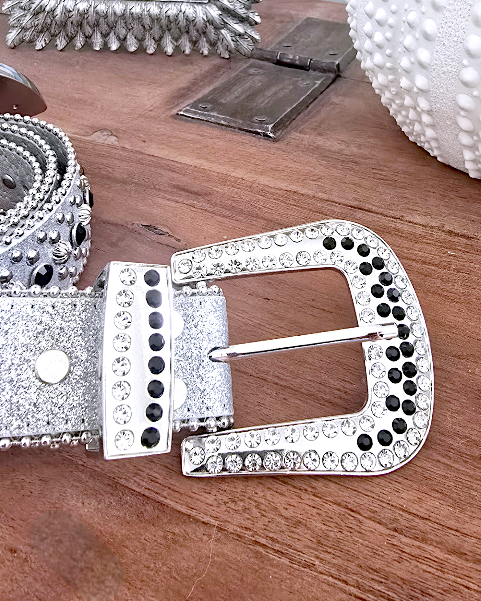 Ceinture star argentée