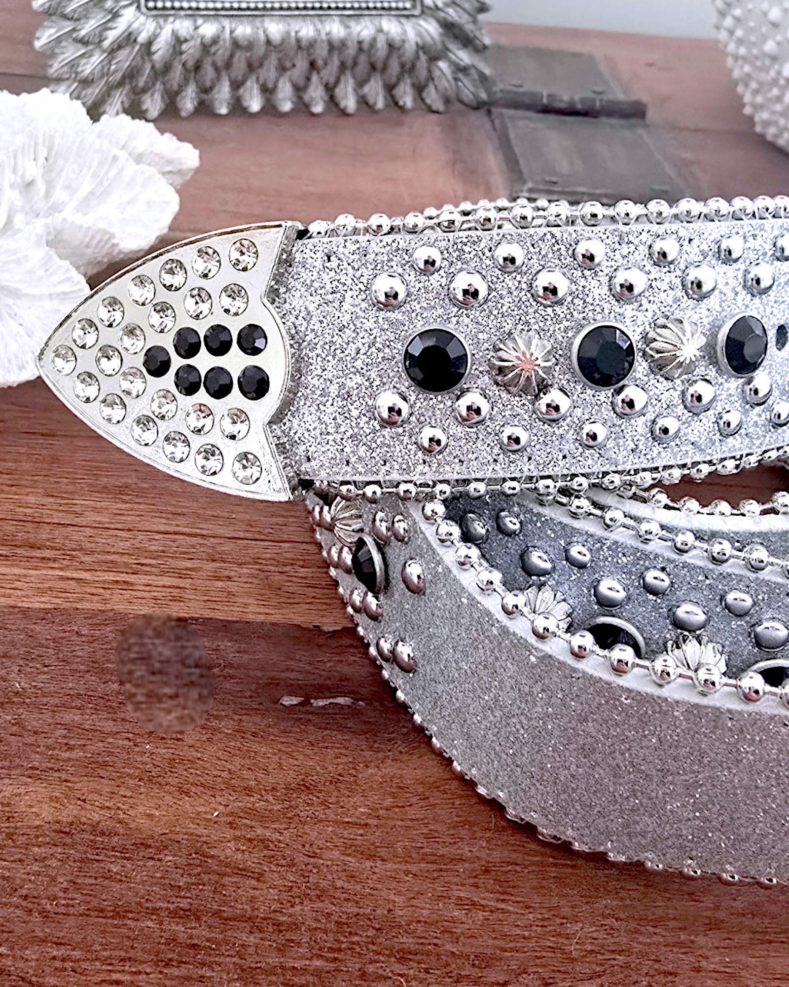 Ceinture star argentée