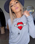 Pull je t'aime en cachemire