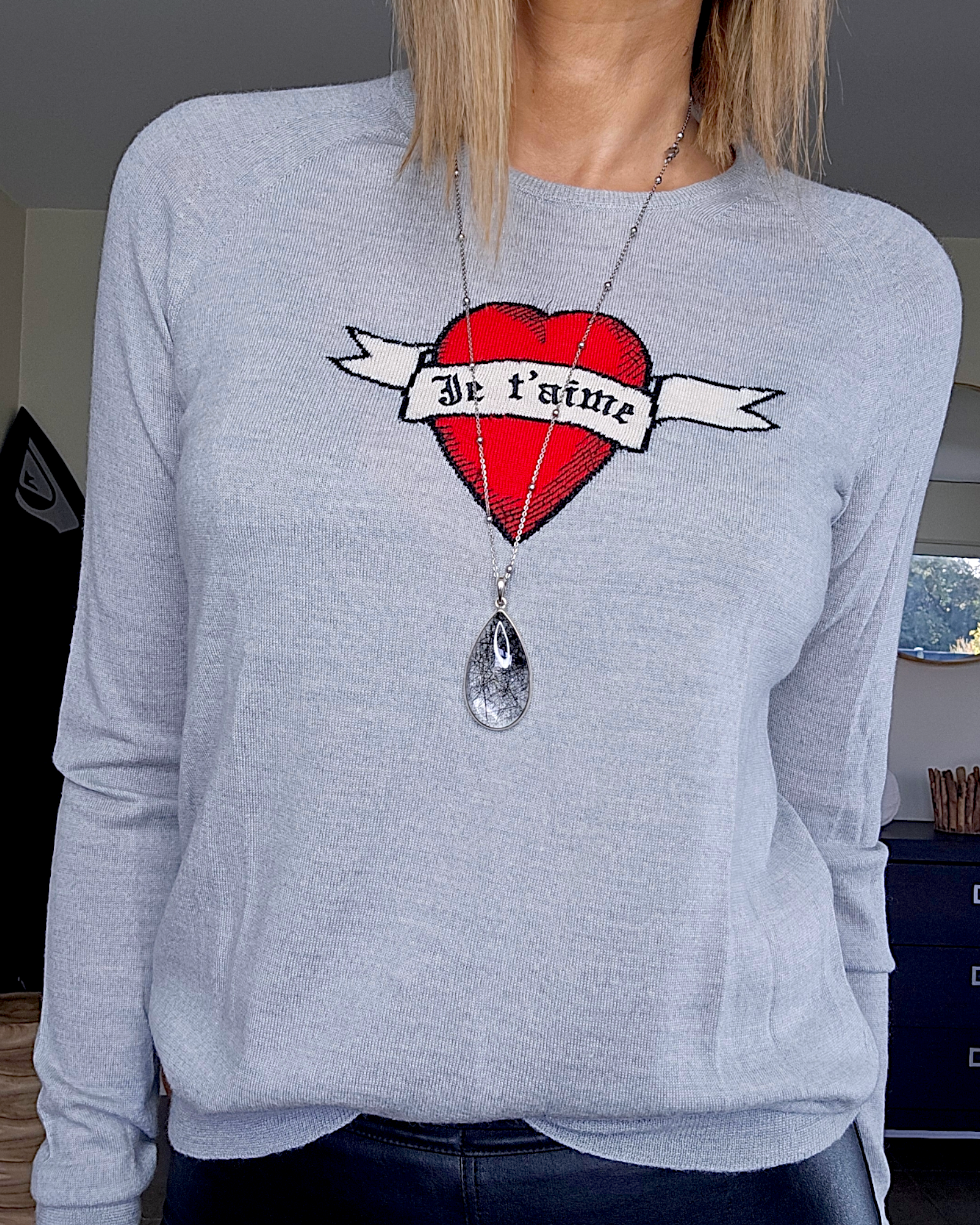 Pull je t&#39;aime en cachemire