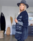 Veste velours côtelé à tag