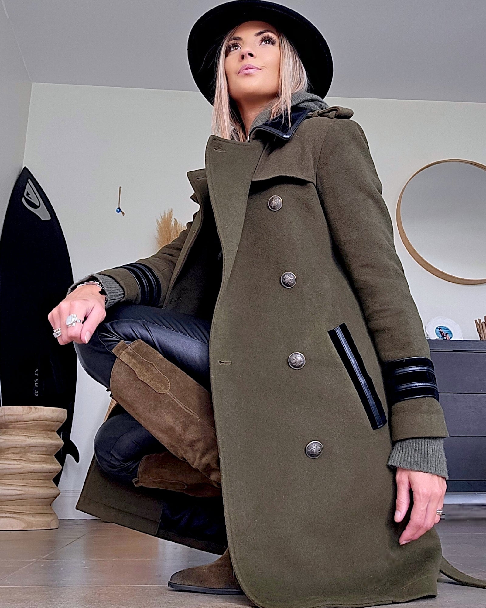 Manteau esprit militaire