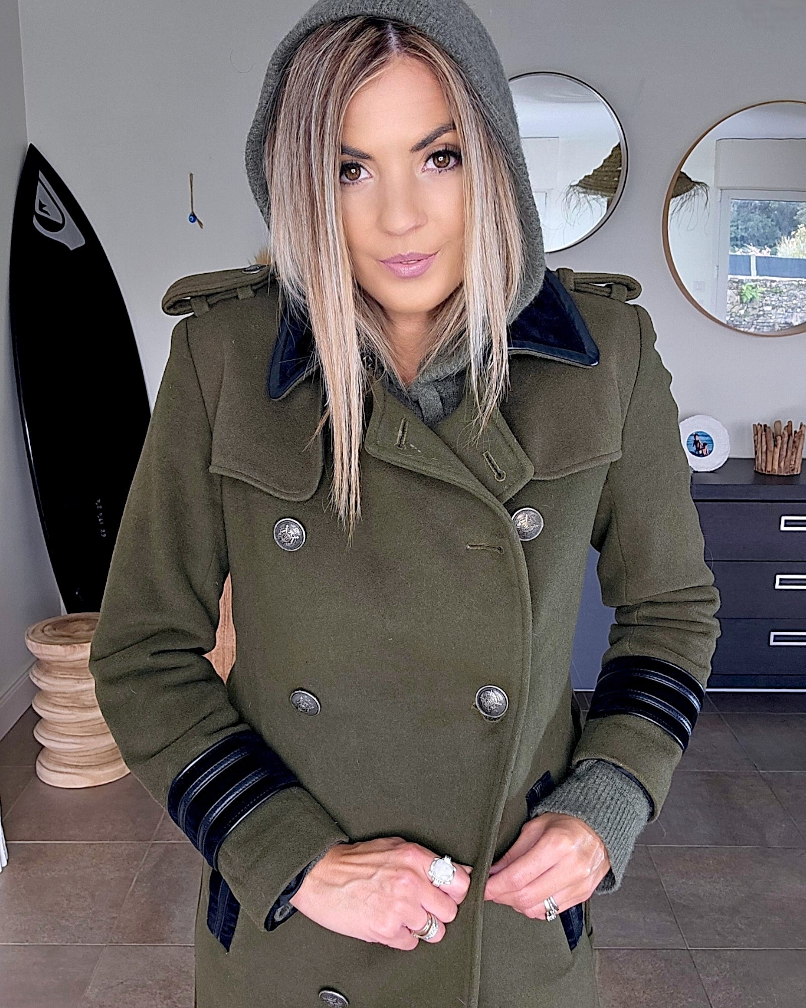 Manteau esprit militaire