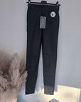 Pantalon legging noir huilé