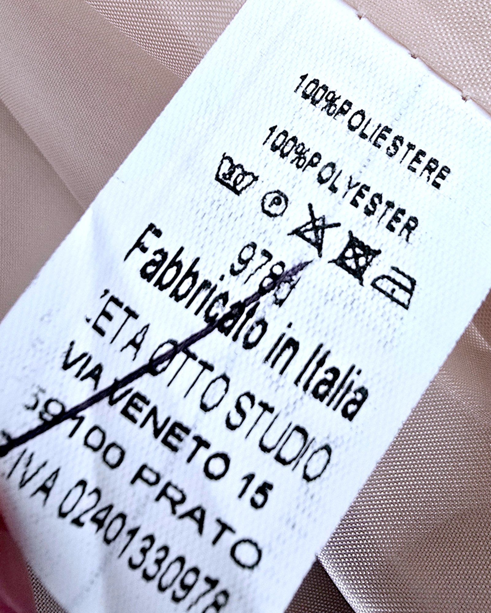 Veste boy à rayures et tags