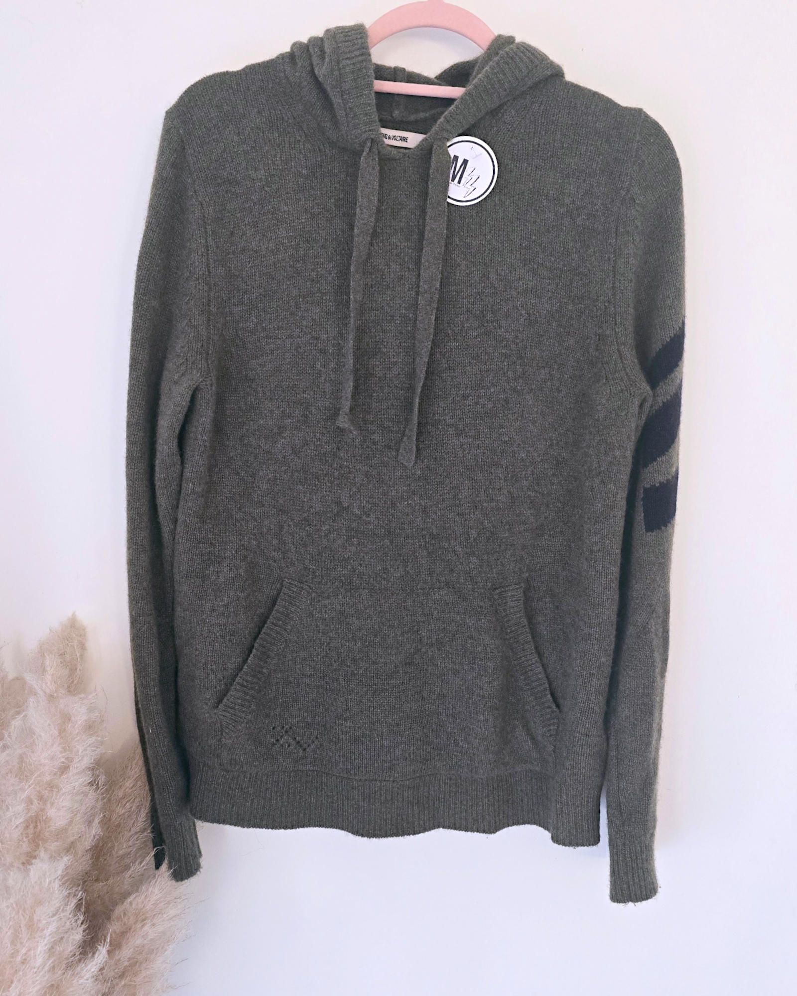 Pull cachemire à capuche