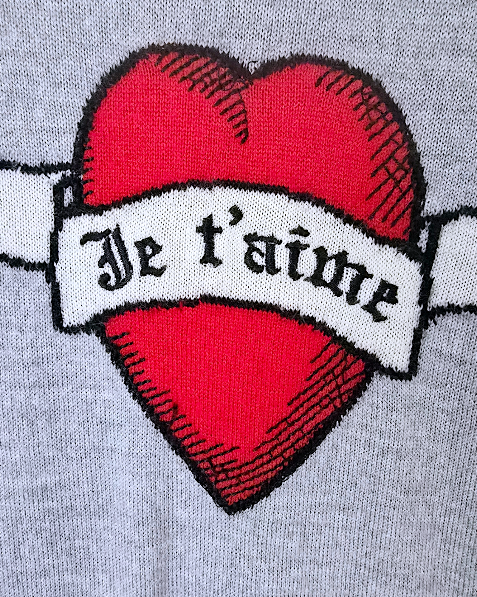 Pull je t&#39;aime en cachemire