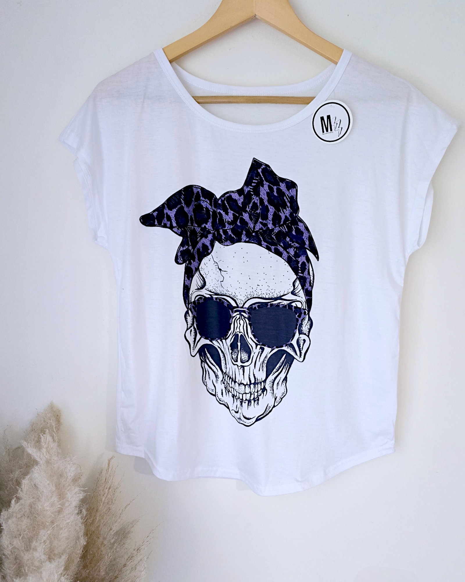 Tee-shirt blanc skull