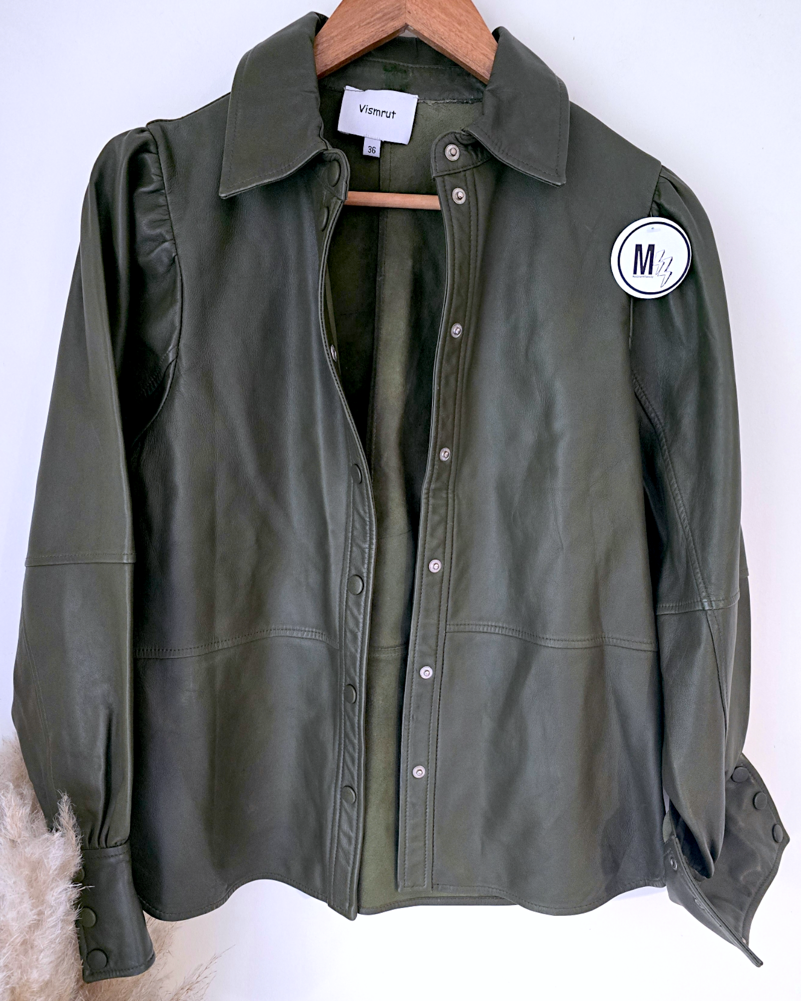 Surchemise vintage en cuir