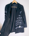 Veste velours côtelé à tag