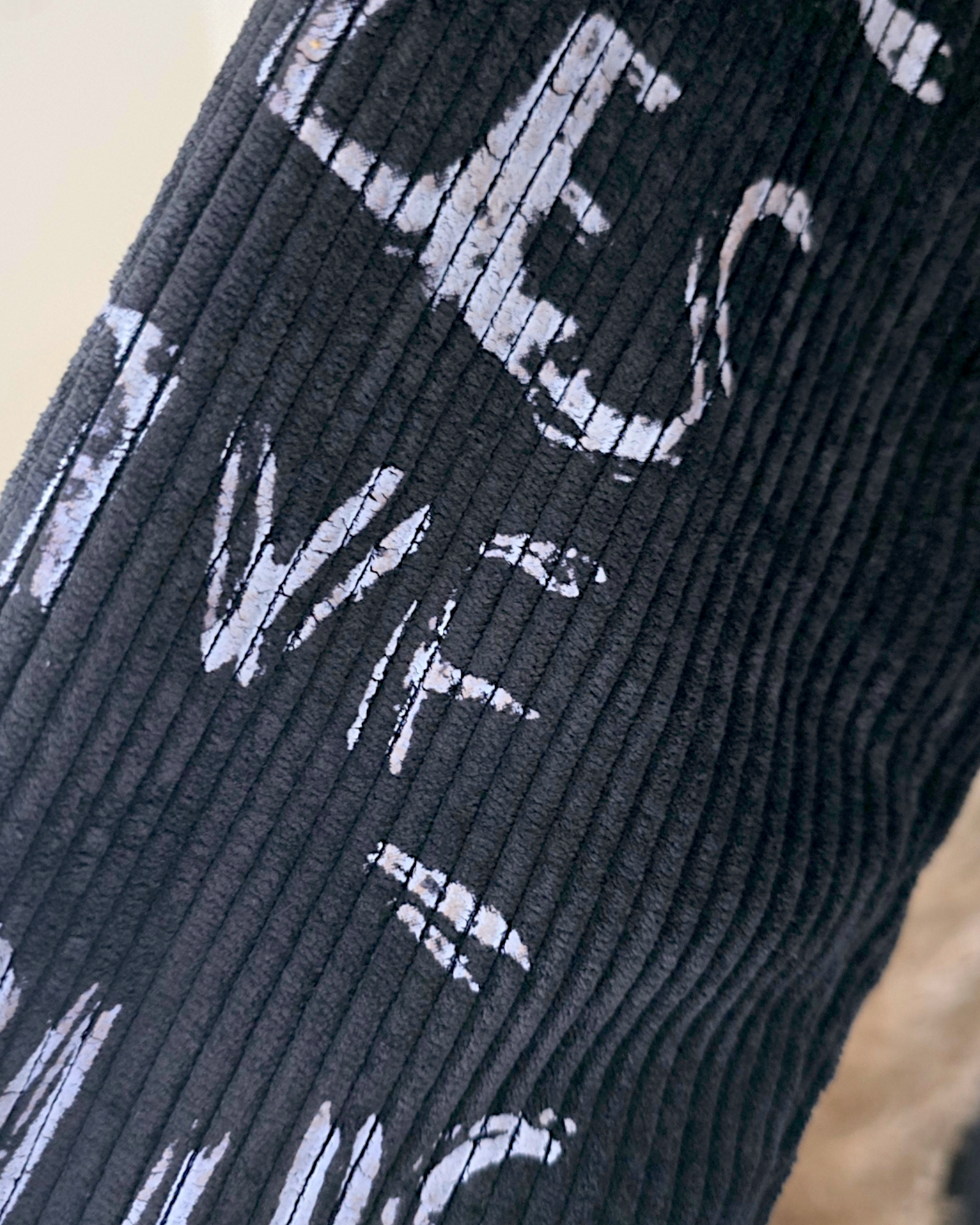 Veste velours côtelé à tag