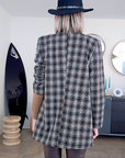 Veste boy tweed à tag