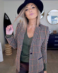 Veste chic pied-de-poule