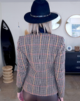 Veste chic pied-de-poule