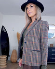 Veste chic pied-de-poule