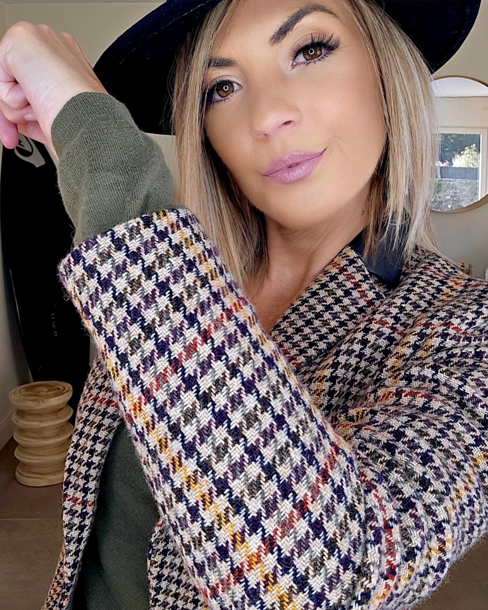 Veste chic pied-de-poule