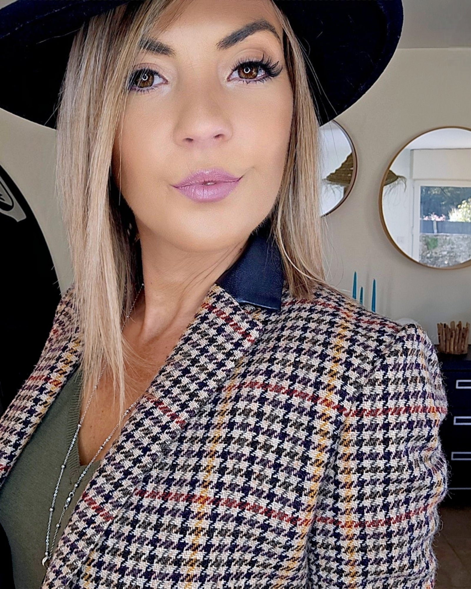 Veste chic pied-de-poule