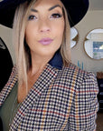 Veste chic pied-de-poule