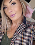 Veste chic pied-de-poule