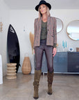 Veste chic pied-de-poule