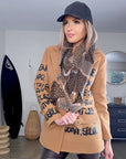 Manteau à tag camel