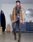 Manteau à tag camel