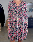 Robe flowers dorés