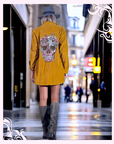 Surchemise velours skull