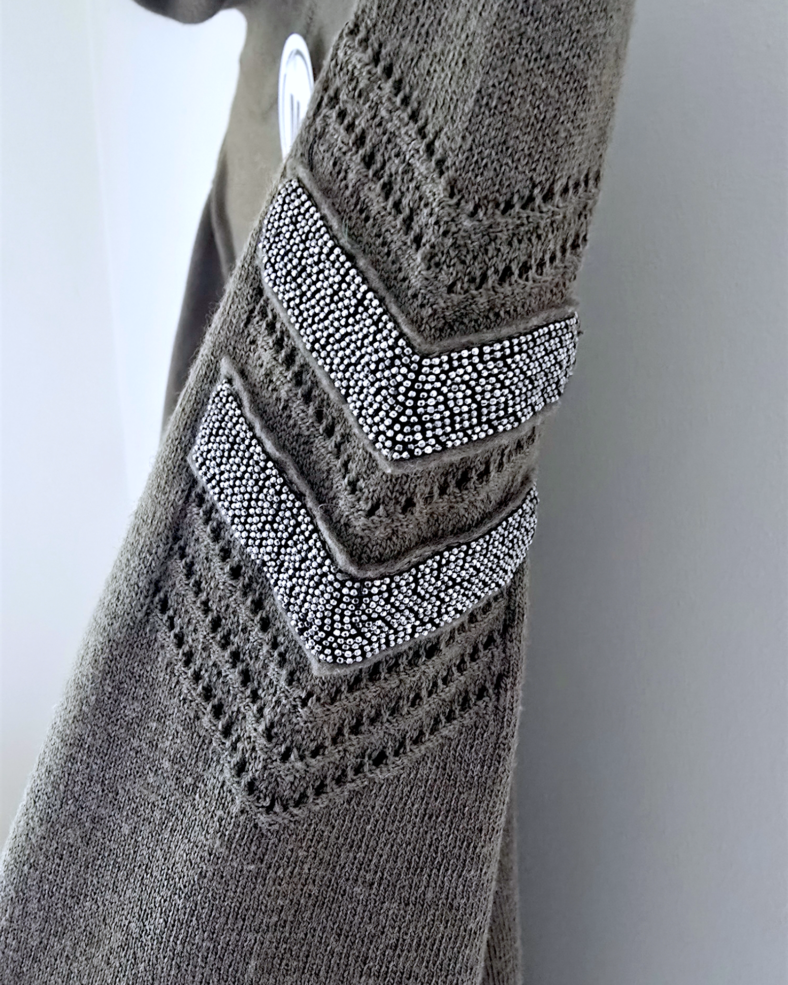 Pull col roulé kaki