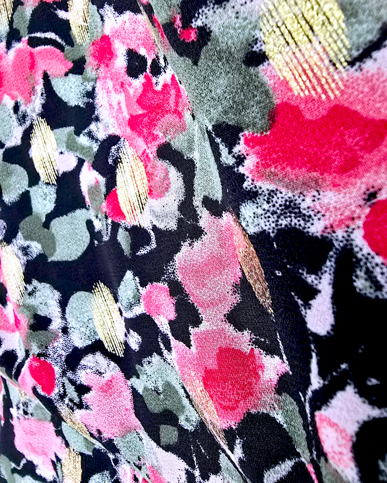 Robe flowers dorés