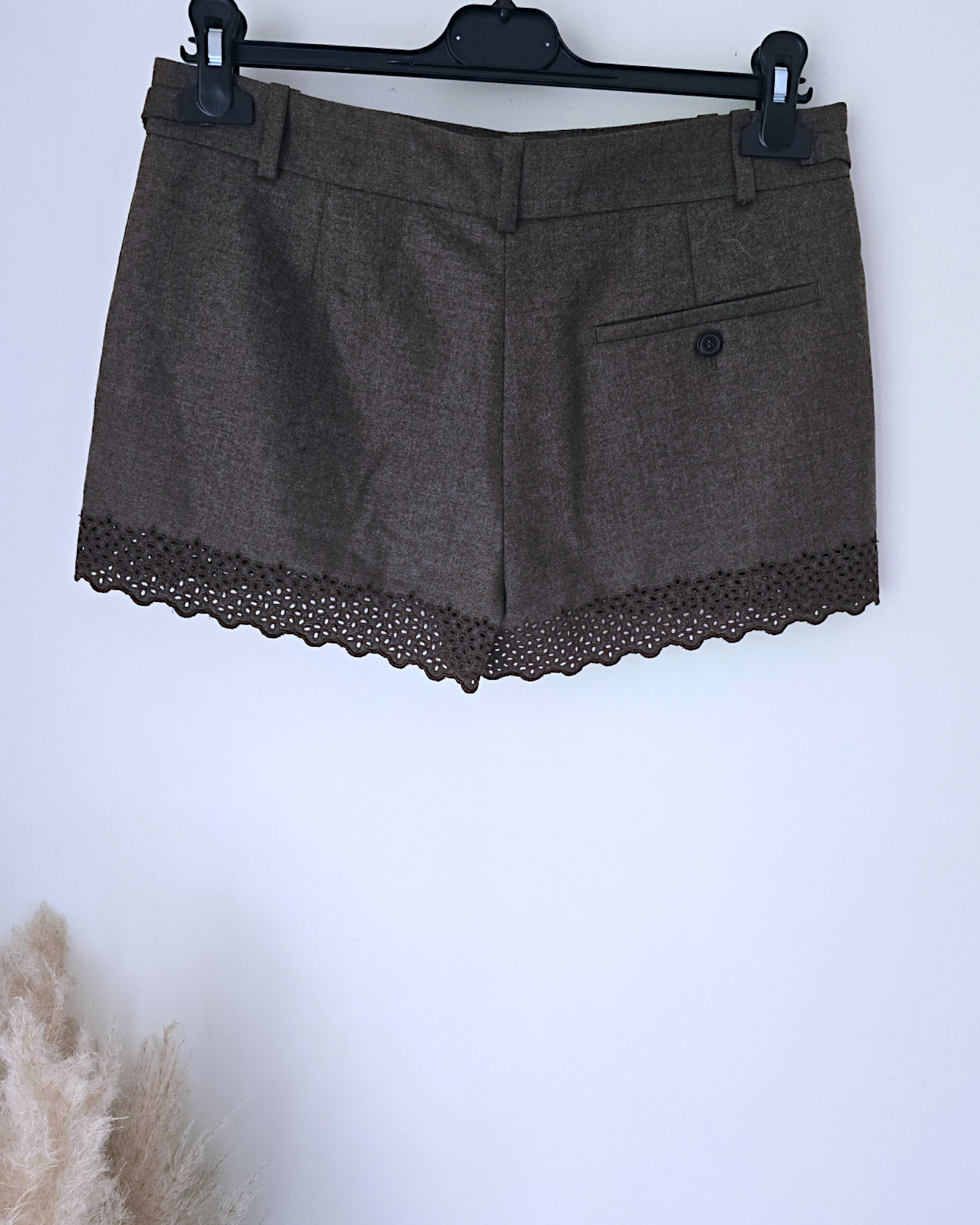Short chic marron chiné