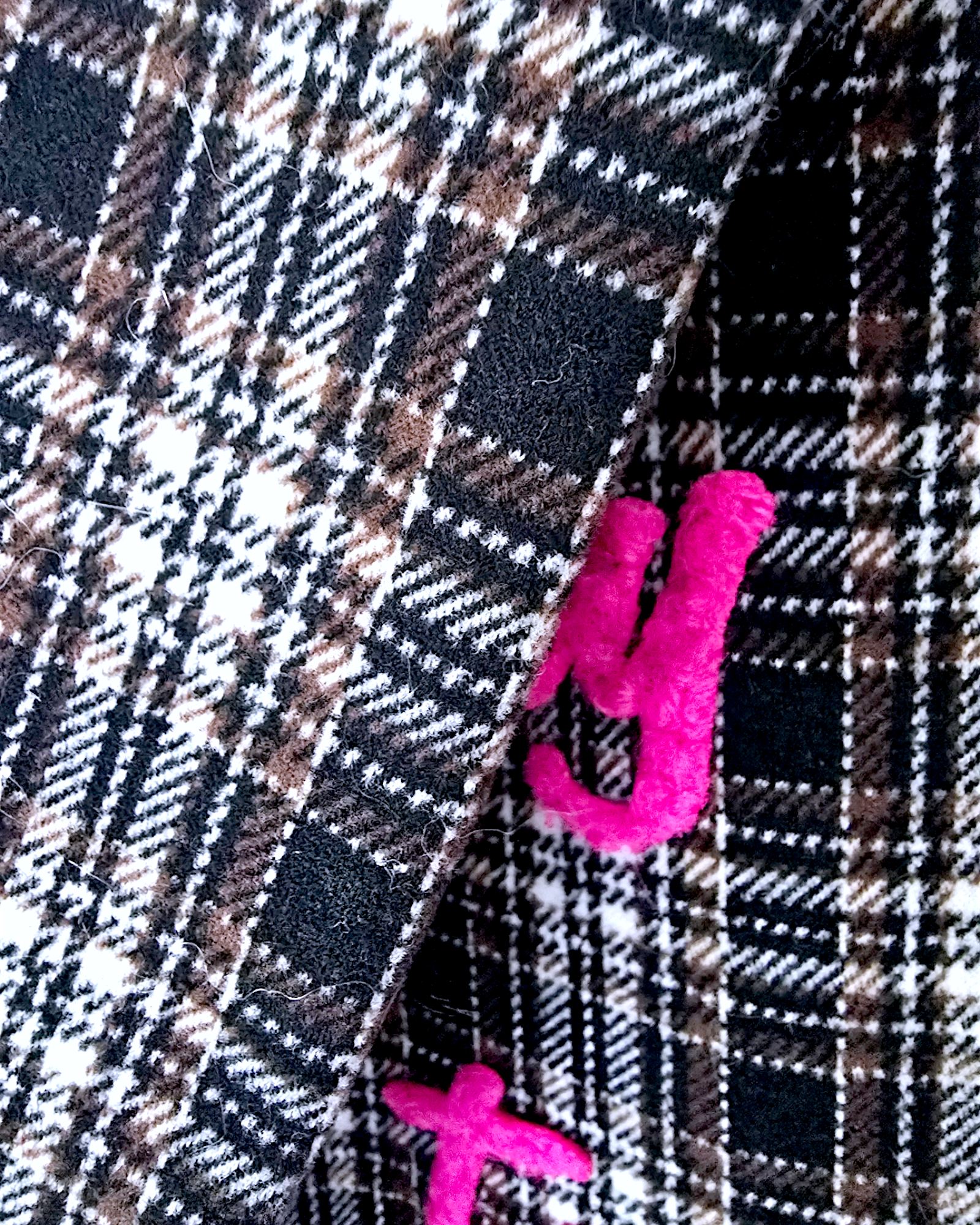 Veste boy tweed à tag
