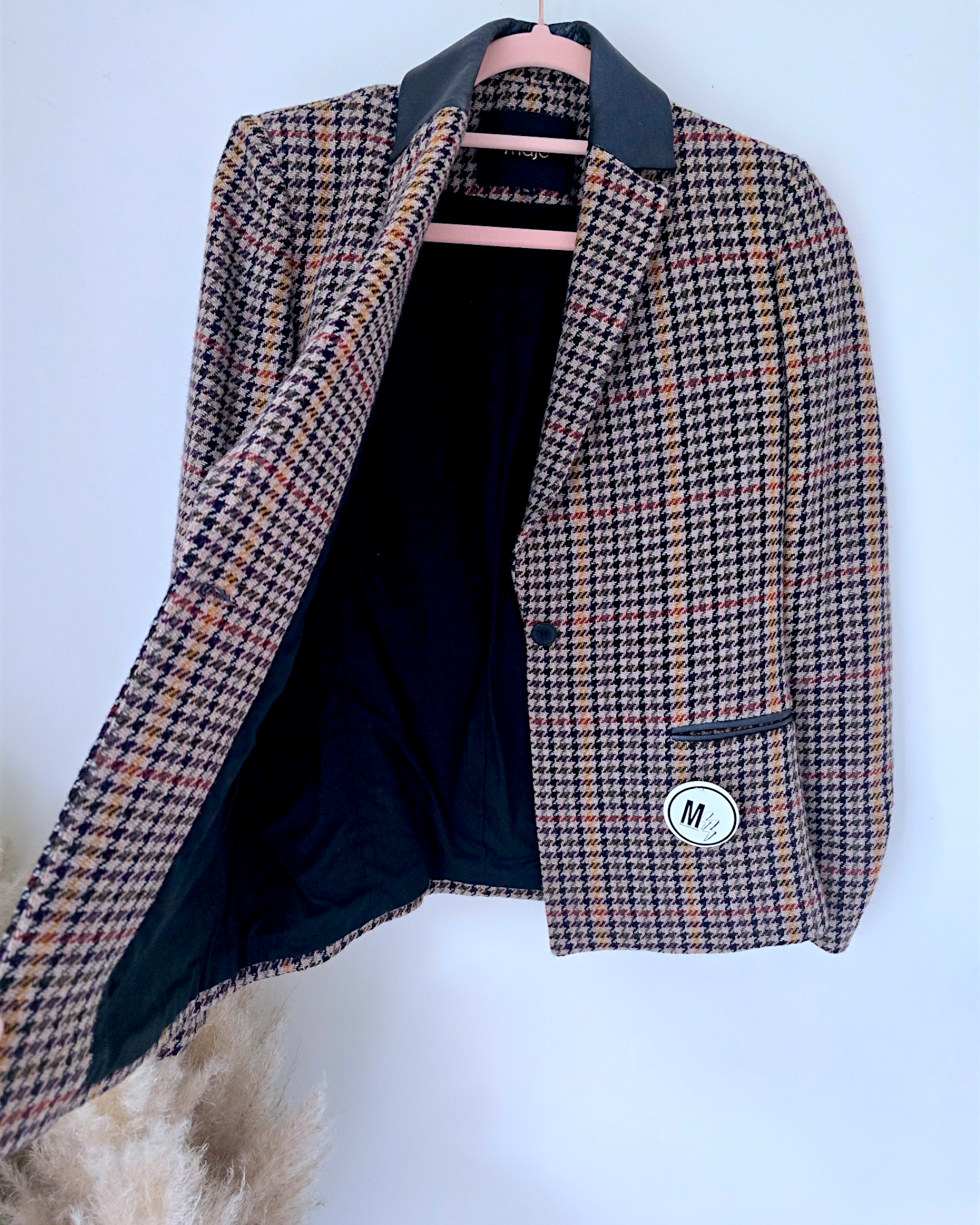 Veste chic pied-de-poule