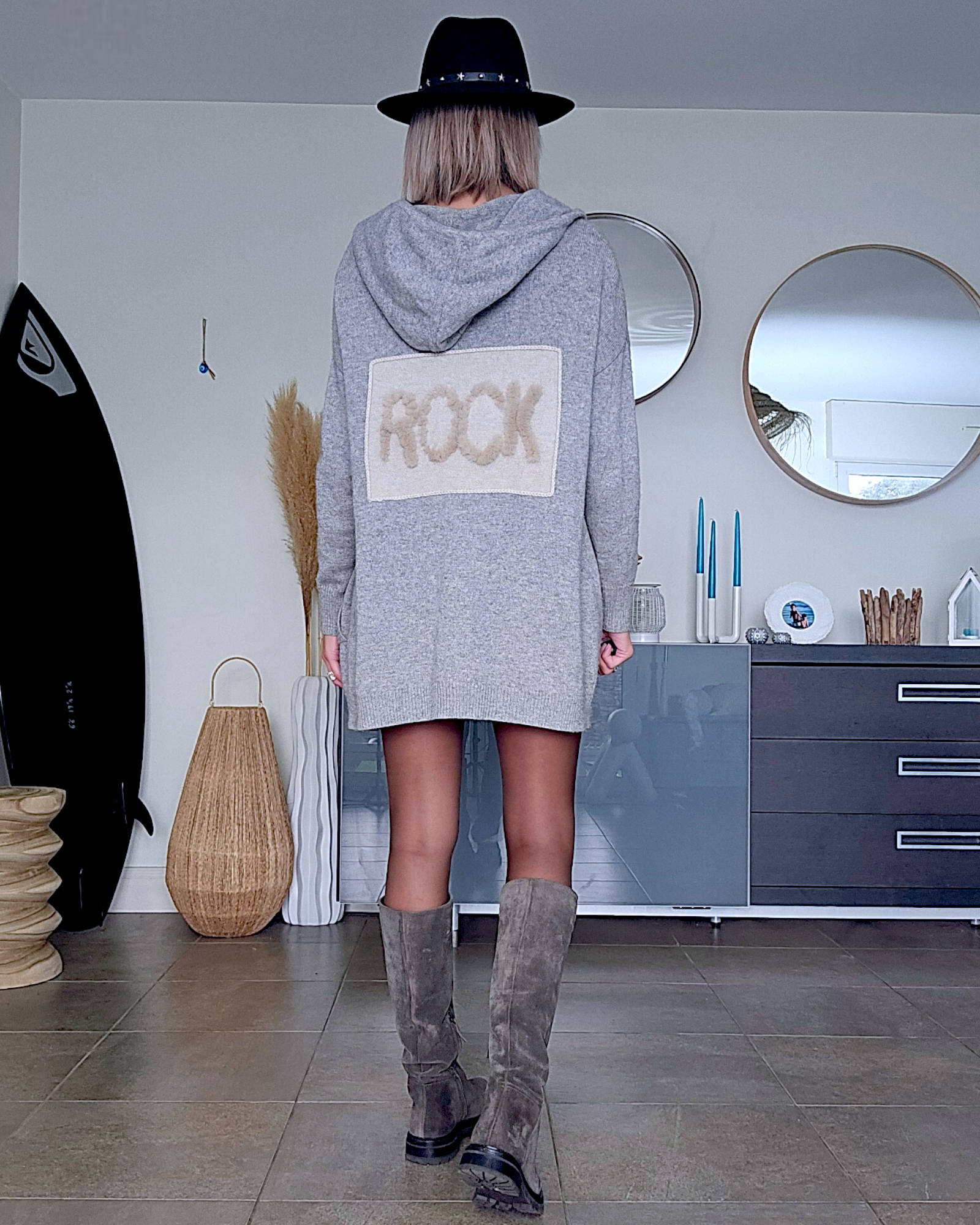 Gilet rock en laine &amp; cachemire