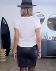 Tee-shirt blanc cassé Live