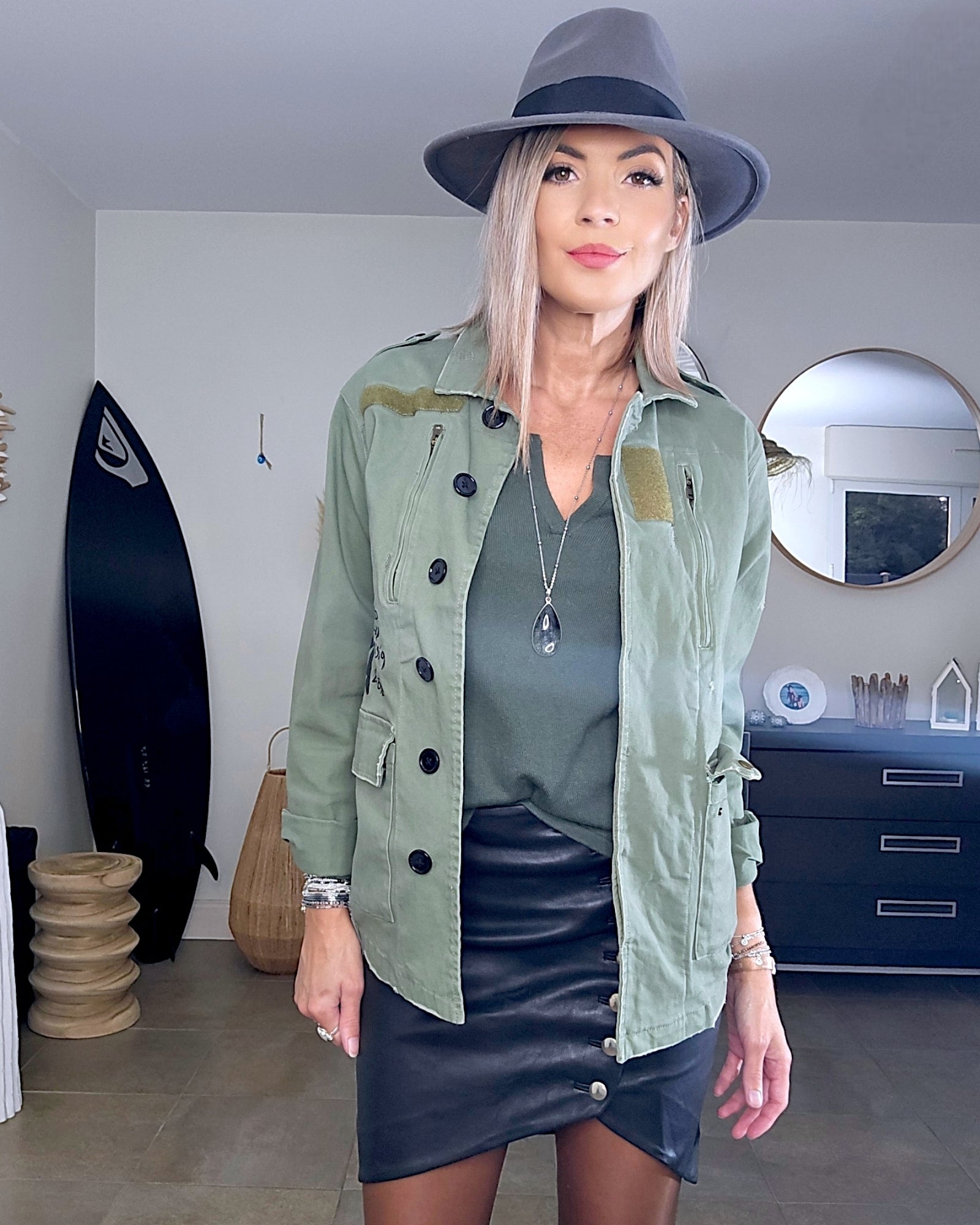 Veste militaire like kaki