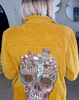 Surchemise velours skull