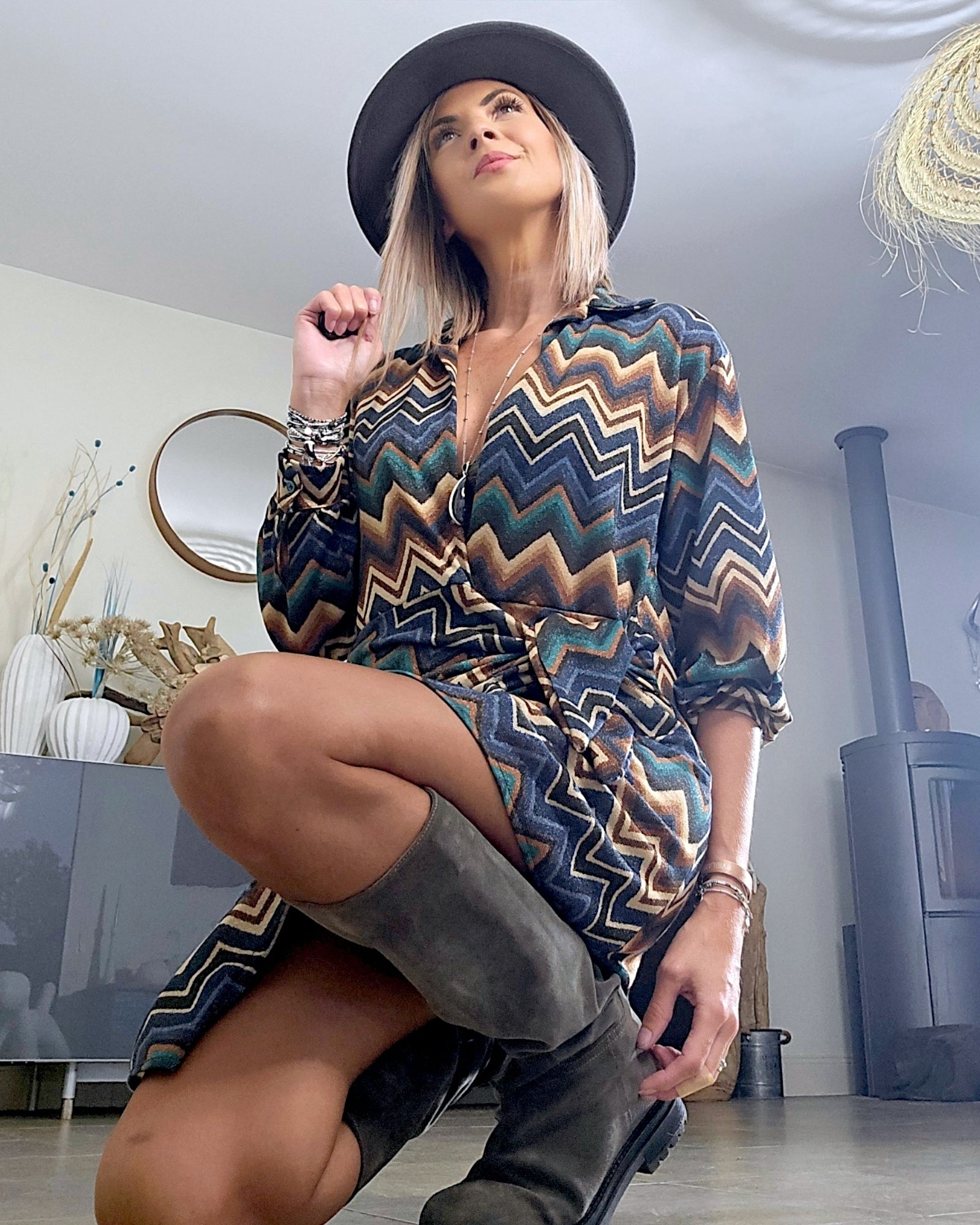 Robe vintage irisé