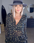Blouse rode kaki