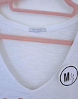 Tee-shirt blanc cassé Live