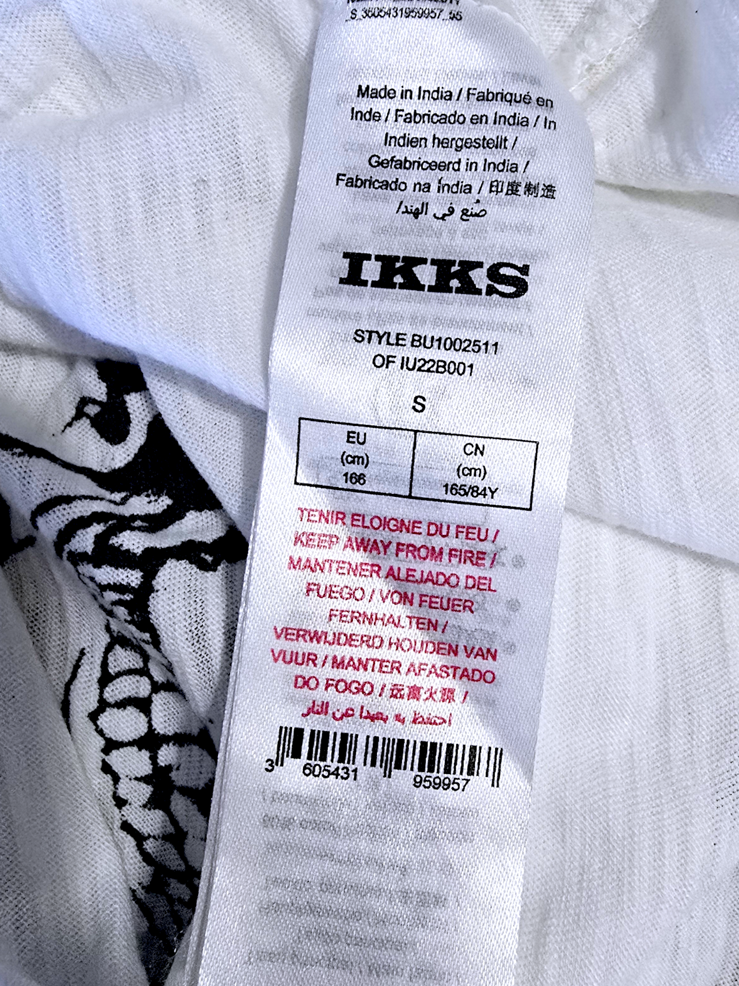 Tee-shirt blanc cassé Live