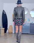 Perfecto cuir kaki