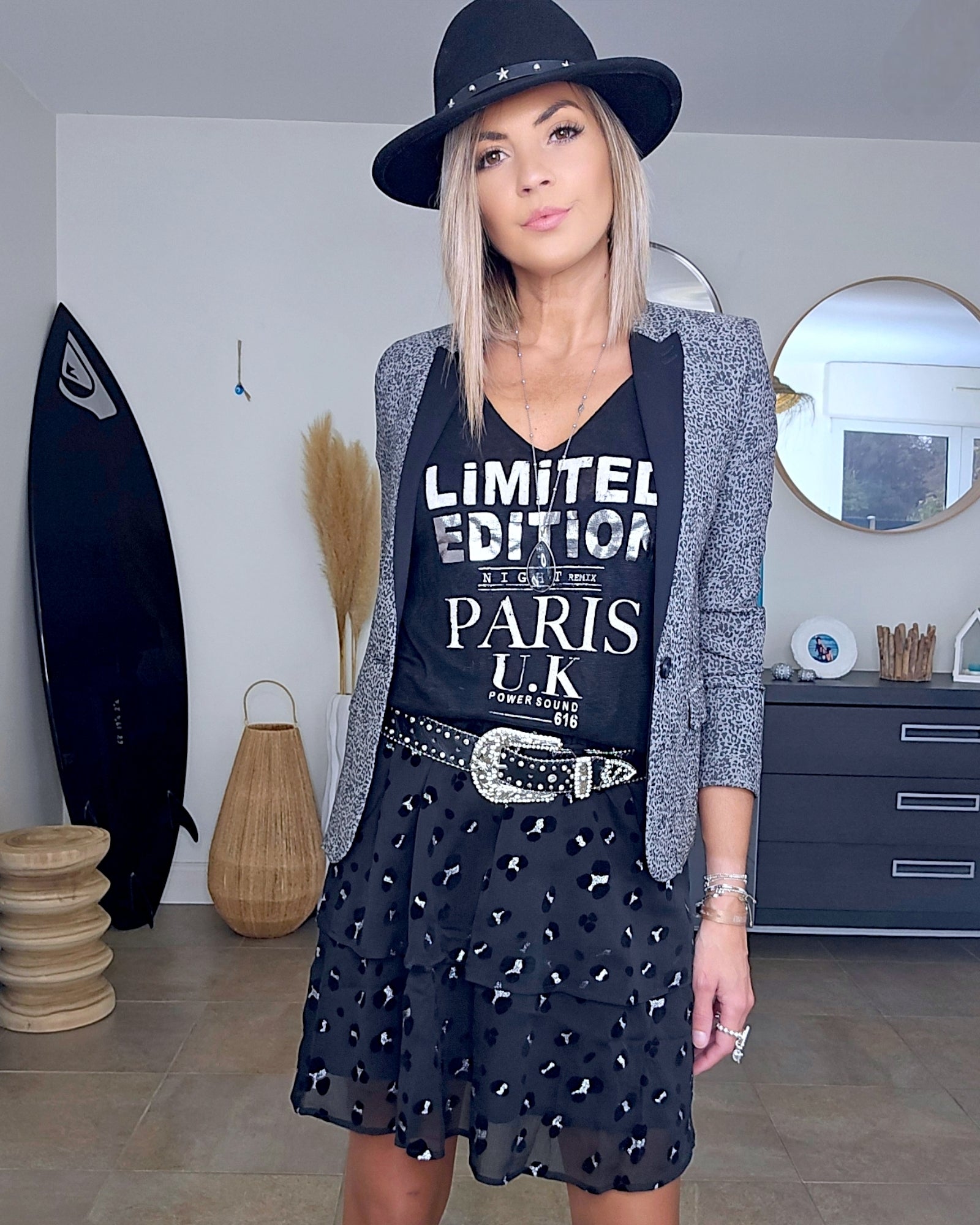 Tee-shirt noir limited