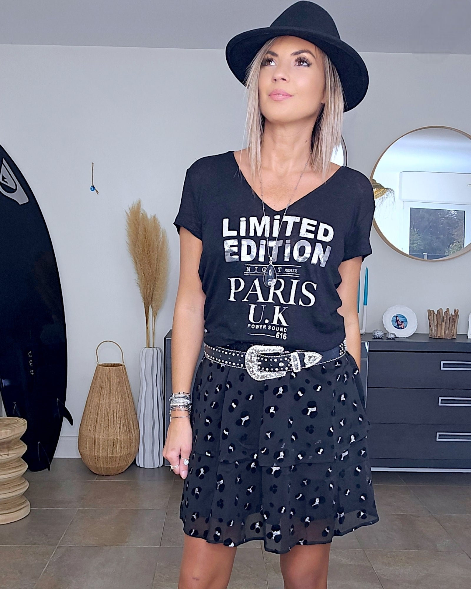 Tee-shirt noir limited