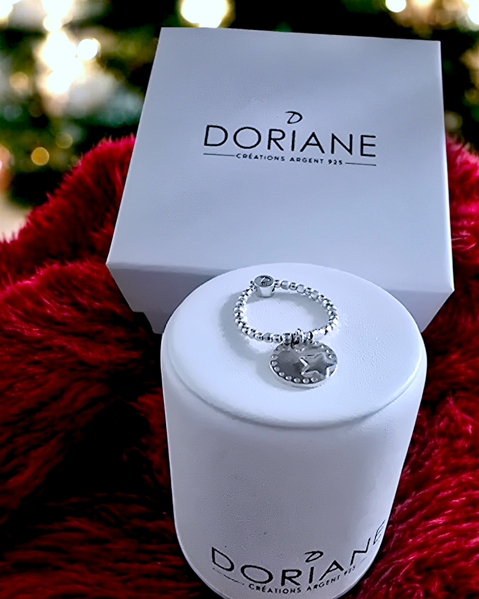 Bague argent Pastille et étoile